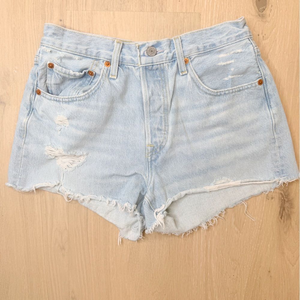 LEVI’S 501 Jean Shorts Size 27 - Picture 6 of 9